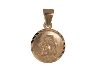 Rotgold, Schutzengel, Schlaufe, Taufe, Anhänger