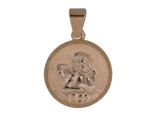 Schutzengel, Taufanhänger, Raffael-Engel, Rotgold 585