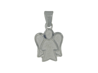 Engelanhänger, Engelfigur, klein, Silber, Sterlingsilber, Taufanhänger, Schlaufe