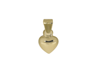 Herz, klein, hohl, Gelbgold, Gold, 14 Karat, 585, Tafanhänger, Kettenanhänger, Herzanhänger, Liebe