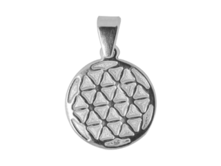 Blume des Lebens, Symbol, Taufanhänger, Schutz, Energie, Harmonie, Weißgold